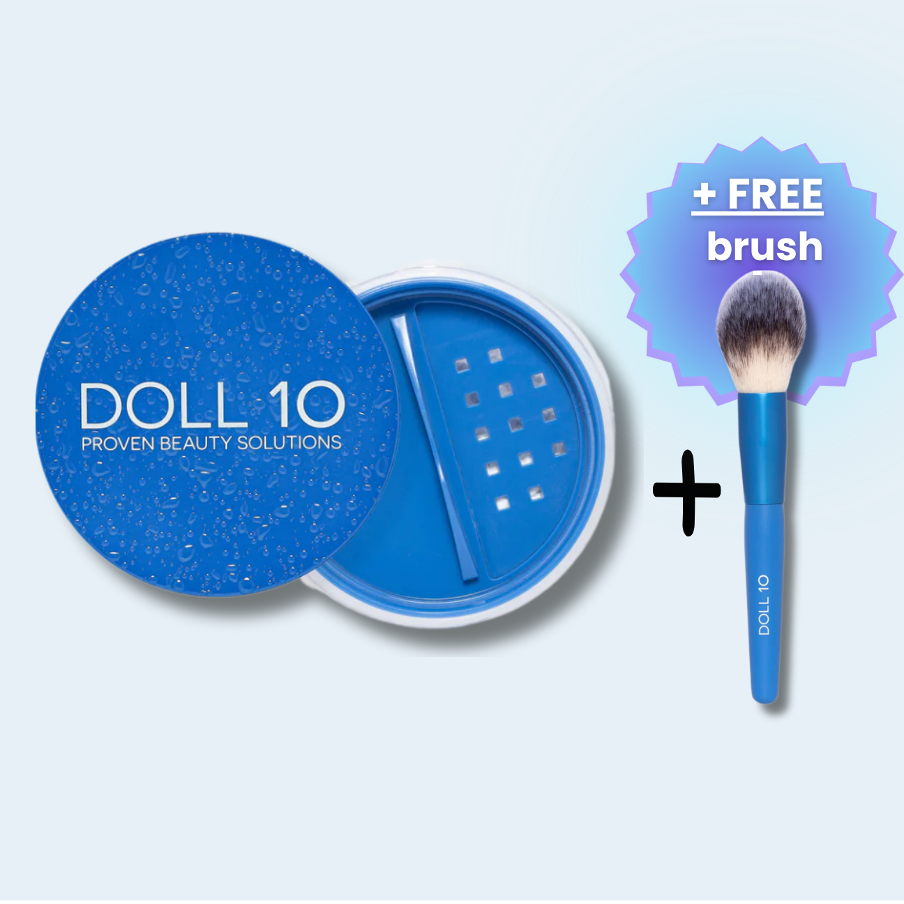 WaterBlur™ — Hydrating Setting Powder & Brush