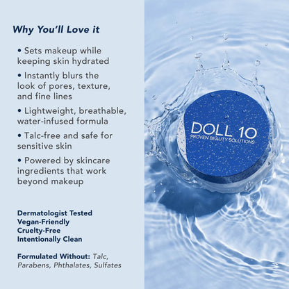 WaterBlur™ — Hydrating Setting Powder & Brush